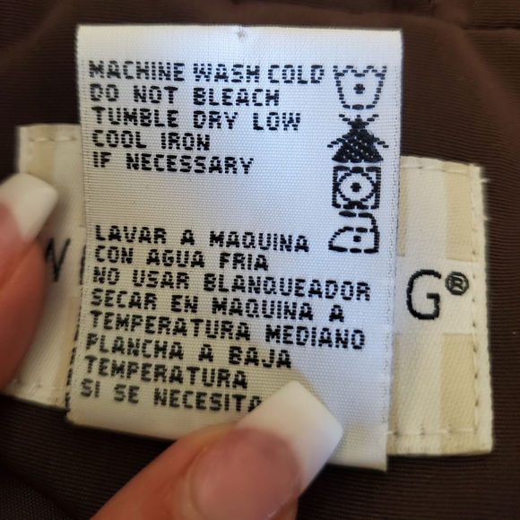 White Stag Chocolate Brown Women's Rain Trench Coat sz S 4/6 - Picture 6 of 9